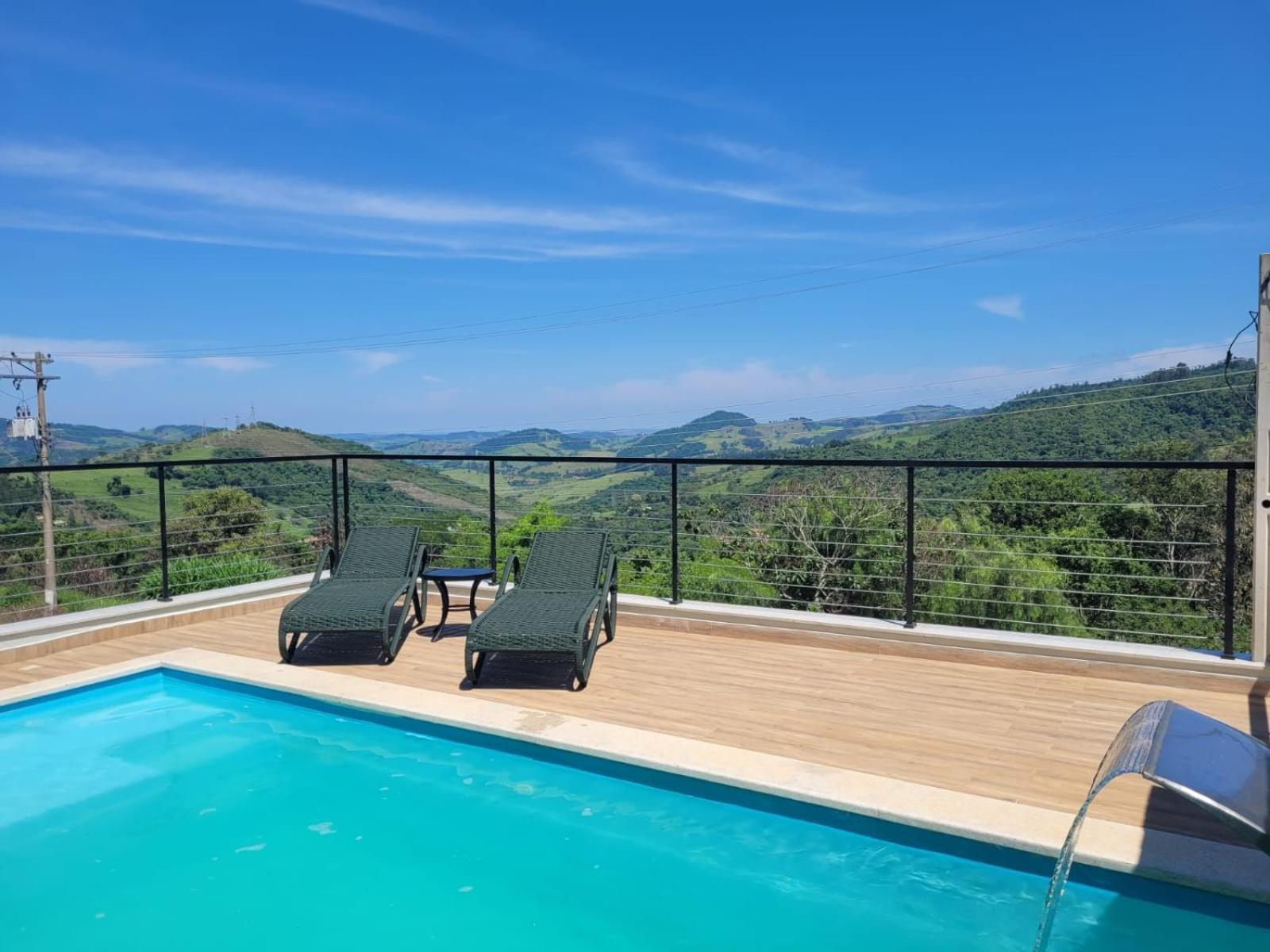 Casa Nova, Piscina E Vista Para As Montanhas Villa Aguas de Lindoia Exterior photo